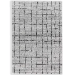 Astra Kurzflorteppiche>Teppich Savona 67x130 cm Gitter Grau