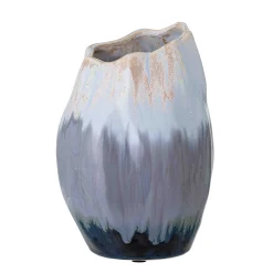 Bloomingville Vasen>Dekovase Jace Weiß/Blau