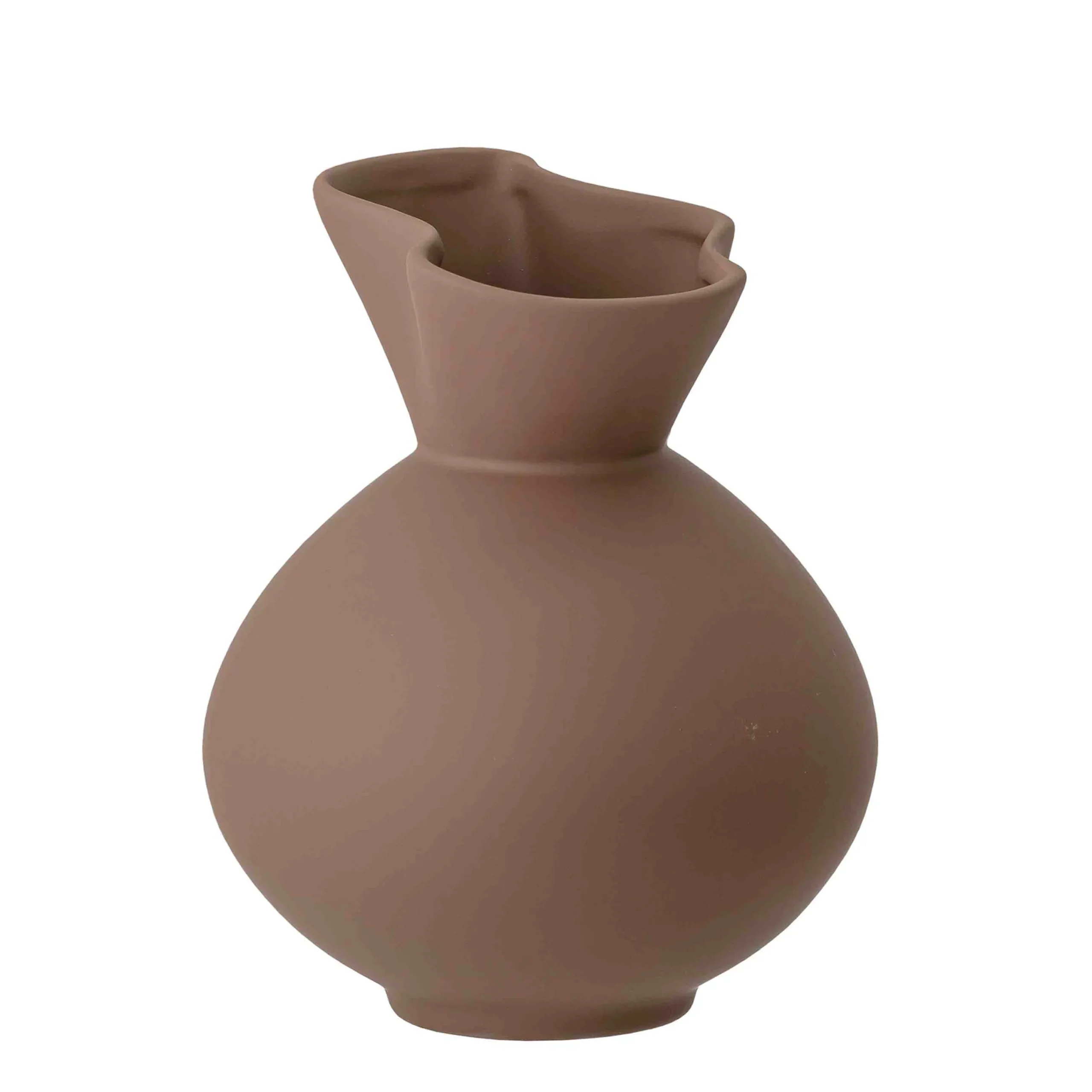 Bloomingville Vasen>Dekovase Nicita Rund Braun