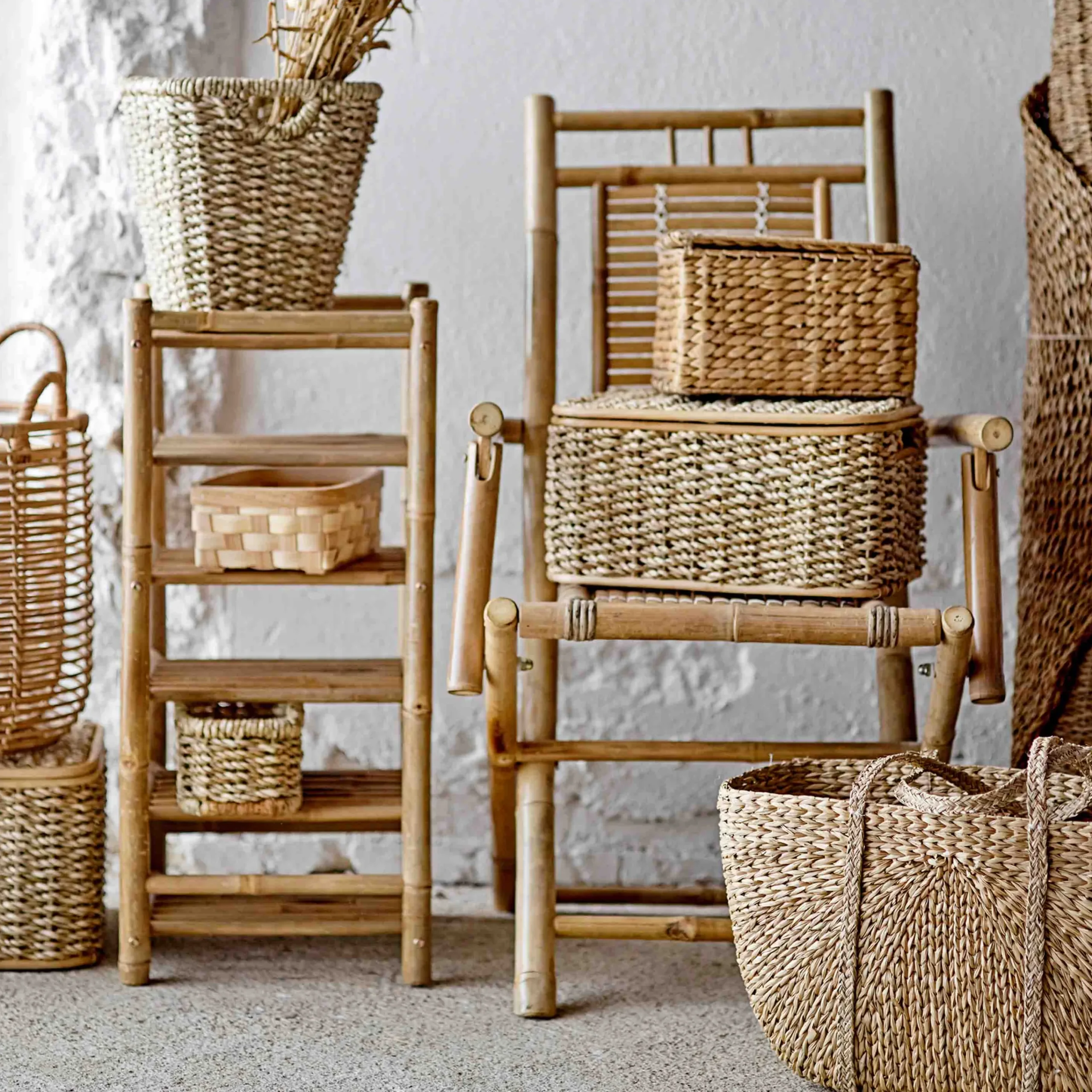 Bloomingville Körbe>Korb Harvar 3er-Set Natur