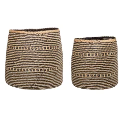 Bloomingville Körbe>Korb Heddy 2er-Set Schwarz