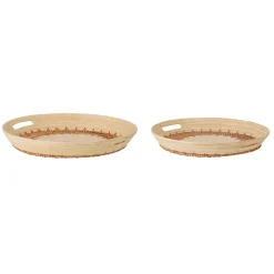 Bloomingville Dekotabletts>Tablett Lany 2er-Set Natur