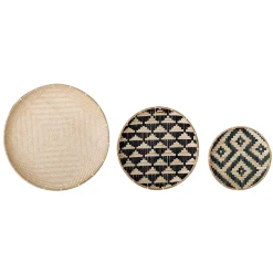 Bloomingville Wanddekoration>Wanddekoration Sasi 3er-Set Schwarz