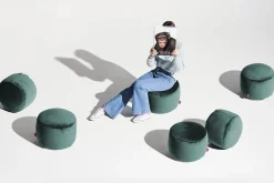 fatboy Hocker>Sitzhocker Point Velvet Petrol