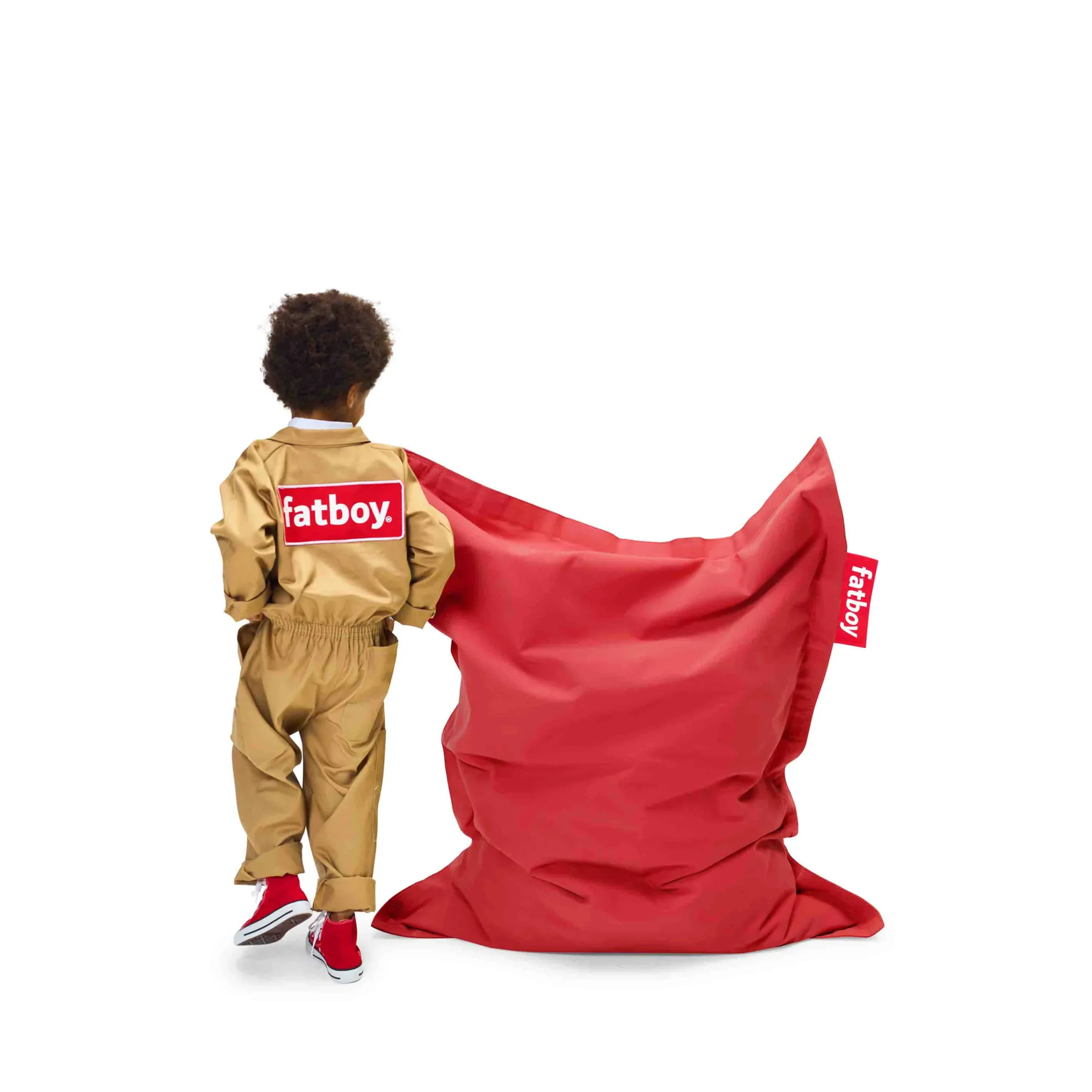 fatboy Sitzsäcke>Sitzsack Junior Stonewashed Rot