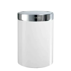 Joop! Badaccessoires>Badeimer Chromeline mit Schwingdeckel Chrom Weiß