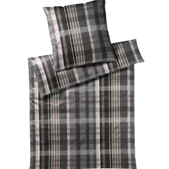 Joop! Bettwäsche>Bettwäsche Checks 135/200 - 80/80 stone