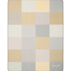 Joop! Wohndecken Und Plaids>Wohndecke Mosaik 150x200 cm Hellgelb Silber