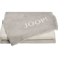 Joop! Wohndecken Und Plaids>Wohndecke Uni Doubleface 150x200 cm Rauch Ecru