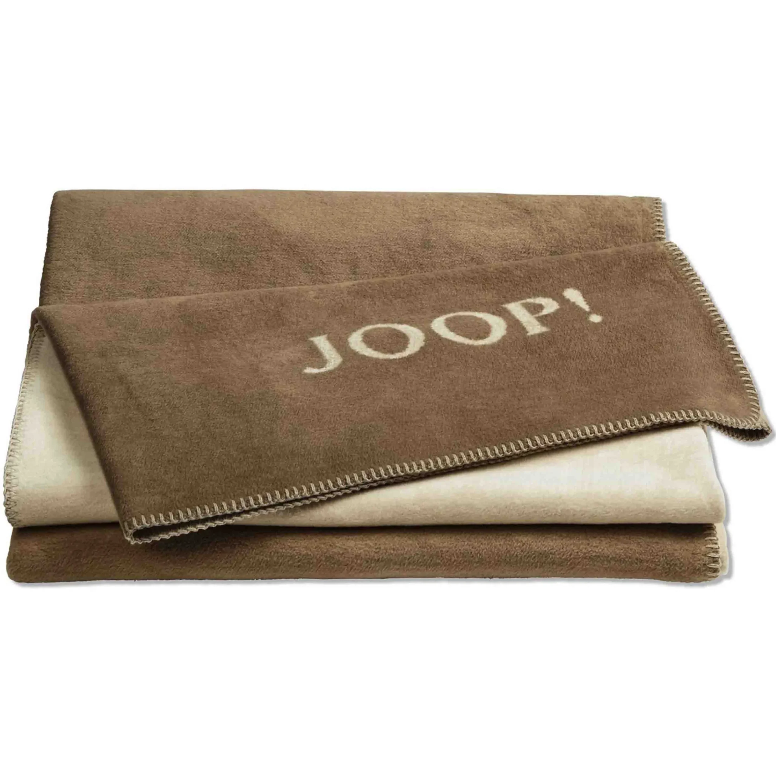 Joop! Wohndecken Und Plaids>Wohndecke Uni Doubleface 150x200 cm Cashew Macchia