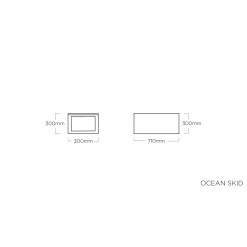 Kettler Gartentische>Beistelltisch Ocean Skid Anthrazit/Natur