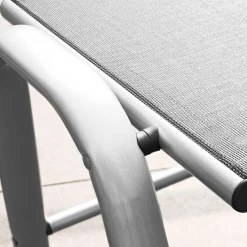 Kettler Gartenhocker>Gartenhocker Cirrus Silber/Anthrazit-Grau