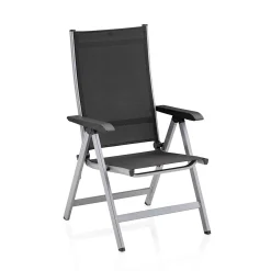 Kettler Gartensessel>Gartensessel Basic Plus Multipositionssessel Silber/Anthrazit