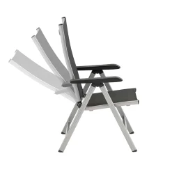 Kettler Gartensessel>Gartensessel Basic Plus Multipositionssessel Silber/Anthrazit