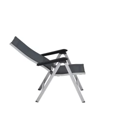 Kettler Gartensessel>Gartensessel Basic Premium Multipositionssessel Silber/Lakritz