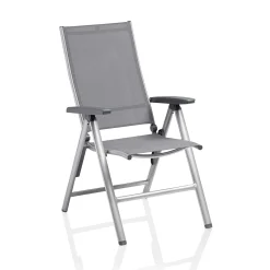 Kettler Gartensessel>Gartensessel Cirrus Silver-Line Multipositionssessel Silber/Anthrazit-Grau