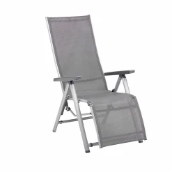 Kettler Gartensessel>Gartensessel Cirrus Silver-Line Relaxsessel Silber/Anthrazit-Grau