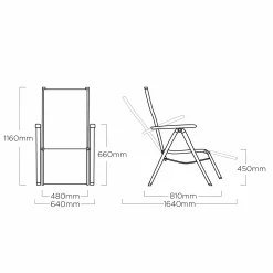 Kettler Gartensessel>Gartensessel Cirrus Relaxsessel Anthrazit/Anthrazit-Grau
