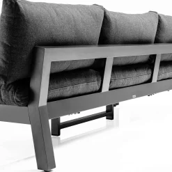 Kettler Gartensofas>Gartensofa Comfort 3er-Sitzer Anthrazit Matt/Graphit
