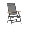 Kettler Gartenstühle>Gartenstuhl mit Armlehne Granada Anthrazit
