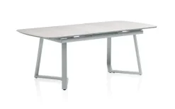 Kettler Gartentische>Gartentisch Alu-Keramik Silbergrau