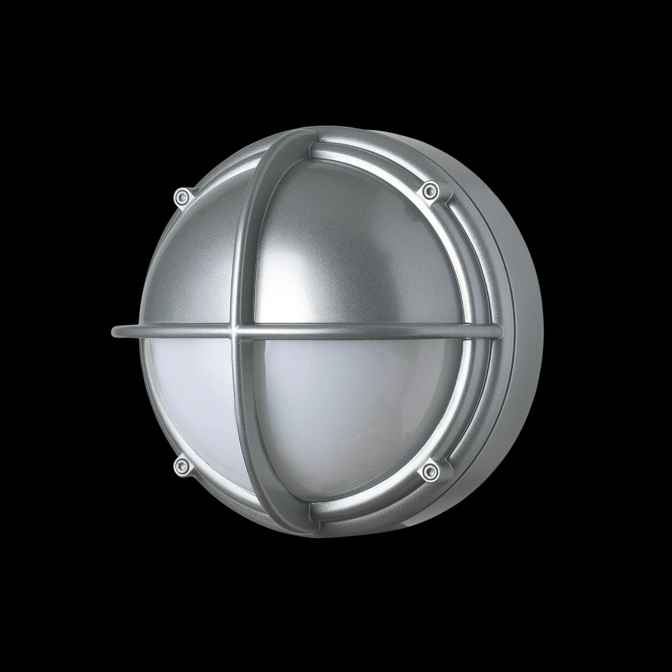 Louis Poulsen Außenleuchten>Außenleuchte Skot Halbabschirmung Opal Aluminiumfarben
