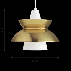 Louis Poulsen Innenleuchten>Pendelleuchte Doo-Wop Messing