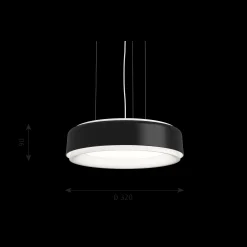 Louis Poulsen Innenleuchten>Pendelleuchte LP GRAND SUSP Ø320 Black