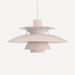 Louis Poulsen Innenleuchten>Pendelleuchte PH 5 Monochrom Blassrosa