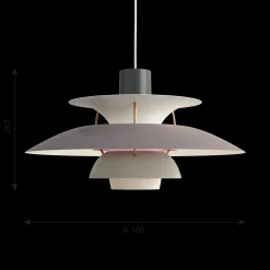 Louis Poulsen Innenleuchten>Pendelleuchte PH 5 Hues of grey