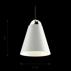 Louis Poulsen Innenleuchten>Pendelleuchte Above Ø250 Weiß