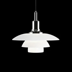 Louis Poulsen Innenleuchten>Pendelleuchte PH 3½-3 Glas Hochglanzverchromt