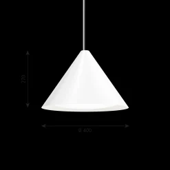 Louis Poulsen Innenleuchten>Pendelleuchte Keglen Ø400 Weiß