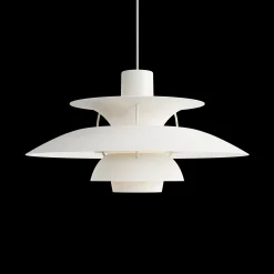 Louis Poulsen Innenleuchten>Pendelleuchte PH 5 Monochrom Weiß