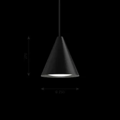 Louis Poulsen Innenleuchten>Pendelleuchte Keglen Pendant 250 Black