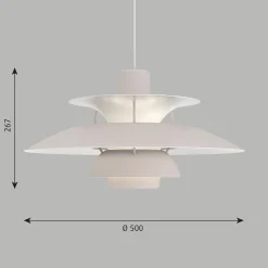 Louis Poulsen Innenleuchten>Pendelleuchte PH 5 Monochrom Austerngrau
