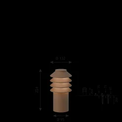 Louis Poulsen Außenleuchten>Pollerleuchte BYSTED GARDEN Cortenfarben