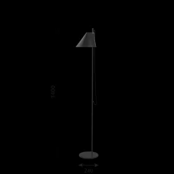 Louis Poulsen Innenleuchten>Stehleuchte Yuh Schwarz