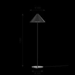 Louis Poulsen Innenleuchten>Stehleuchte Keglen Floor 400 Black