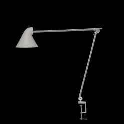 Louis Poulsen Innenleuchten>Tischleuchte NJP Tischklemme 3000K Hellgrau Aluminium