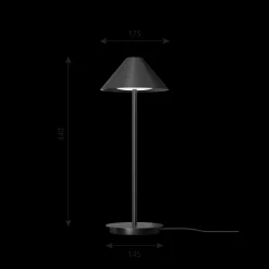 Louis Poulsen Innenleuchten>Tischleuchte Keglen Table 175 Black