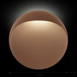 Louis Poulsen Innenleuchten>Wandleuchte Flindt Ø400 2700K Cortenfarben