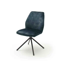 MCA Furniture Esszimmerstühle>Drehstuhl Ottawa 2er-Set Petrol