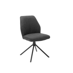 MCA Furniture Esszimmerstühle>Drehstuhl Pemba 2er-Set Anthrazit