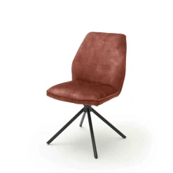 MCA Furniture Esszimmerstühle>4-Fuß-Stuhl Ottawa 2er-Set Rostbraun