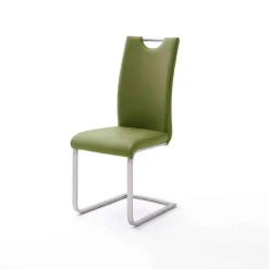 MCA Furniture Esszimmerstühle>Schwingstuhl Paulo 4er-Set mit Griffloch Grün