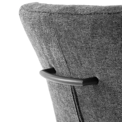 MCA Furniture Esszimmerstühle>Schwingstuhl Calanda 2er-Set mit Griff Anthrazit/Schwarz