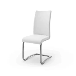 MCA Furniture Esszimmerstühle>Schwingstuhl Arco 2er-Set Weiß