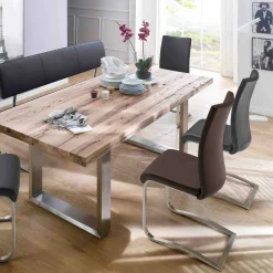 MCA Furniture Esszimmerstühle>Schwingstuhl Arco 2er-Set Braun