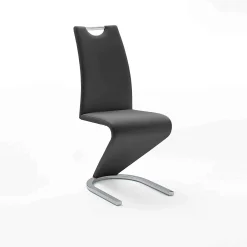 MCA Furniture Esszimmerstühle>Schwingstuhl Amado 2er-Set mit Griffloch Schwarz